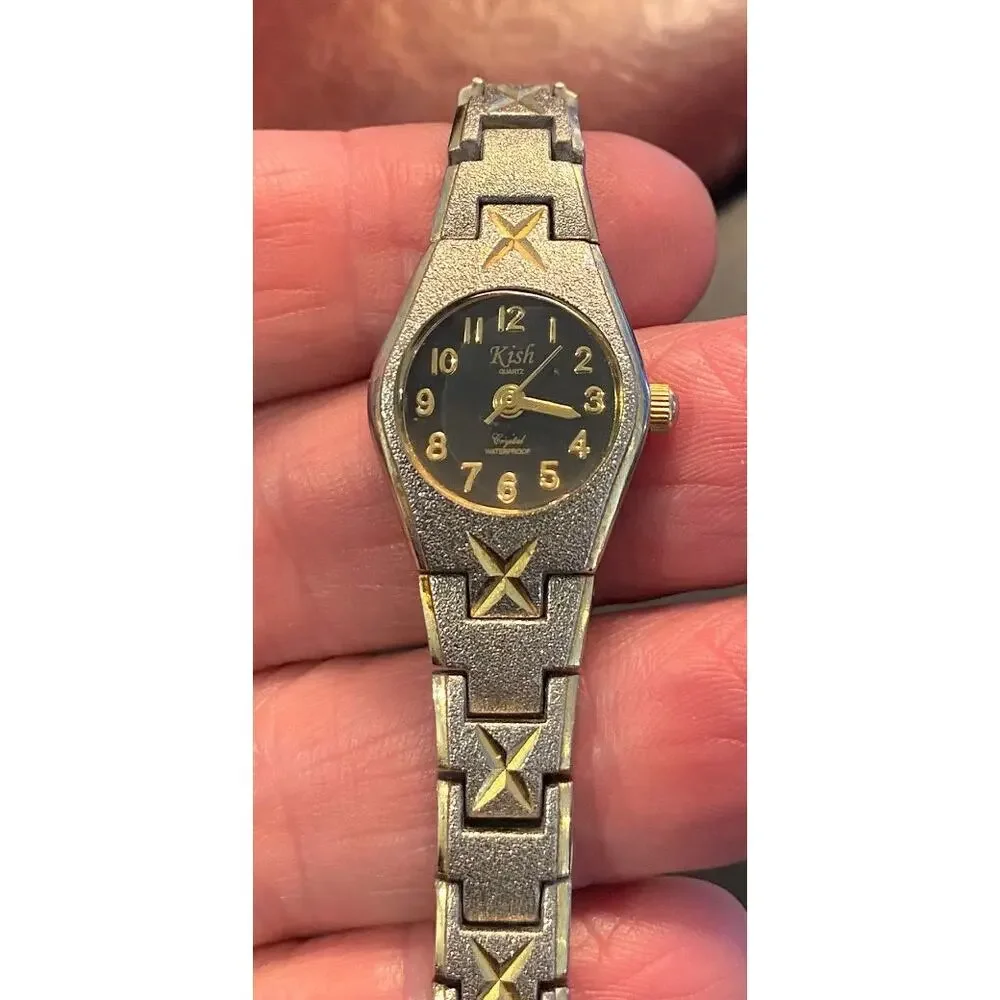 Women's 18mm Two Tone Kish Watch, KH9030, WR 30M